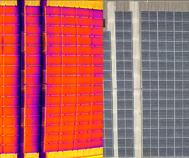 Show de drones : le ciel devient votre toile Inspection Thermique Panneaux solaires